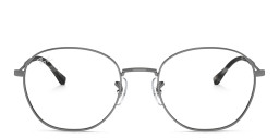 Shop Ray-Ban Optics Unisex Panthos Eyeglasses in Gunmetal online.