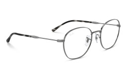 Shop Ray-Ban Optics Unisex Panthos Eyeglasses in Gunmetal online.