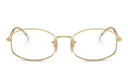 Shop Ray-Ban Unisex Square Eyeglasses in Brown online.