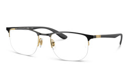 Shop Ray-Ban Unisex Irregular Eyeglasses in Black online.