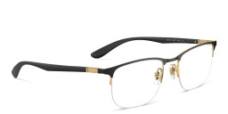 Shop Ray-Ban Unisex Irregular Eyeglasses in Black online.