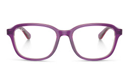 Shop Ray-Ban Junior Kids Pillow Eyeglasses in Purple online.