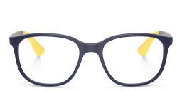 Ray-Ban Junior Optics Kids Bio-Based Square Eyeglasses in Dark Blue – Product Photo 1