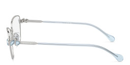 Swarovski Crystal-Embellished Cat-Eye Eyeglasses in Silver – Product Photo 3