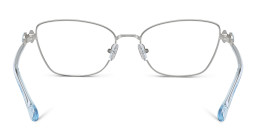 Swarovski Crystal-Embellished Cat-Eye Eyeglasses in Silver – Product Photo 4