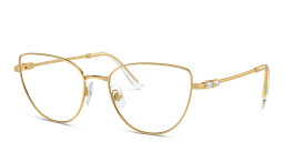 Swarovski Rhinestone-Embellished Cat-Eye Eyeglasses in Gold – Product Photo 2