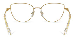 Swarovski Rhinestone-Embellished Cat-Eye Eyeglasses in Gold – Product Photo 4