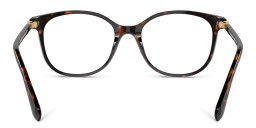 Shop Swarovski Crystal-Embellished Square Eyeglasses in Havana online.