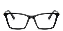 Swarovski Rhinestone Rectangle Eyeglasses in Black – Product Photo 1