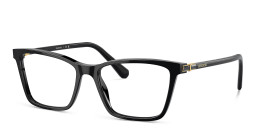 Swarovski Rhinestone Rectangle Eyeglasses in Black – Product Photo 2