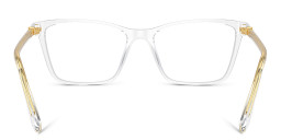 Shop Swarovski Rhinestone-Embellished Rectangle Eyeglasses in Clear online.