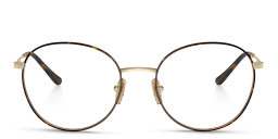 Vogue Eyewear Round Eyeglasses in Havana – Product Photo 1