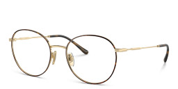 Vogue Eyewear Round Eyeglasses in Havana – Product Photo 2