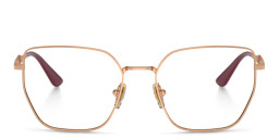 Vogue Eyewear Irregular Eyeglasses in Gold – Product Photo 2