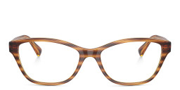 Vogue Eyewear Rectangle Eyeglasses in Havana – Product Photo 1