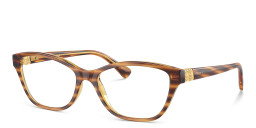 Vogue Eyewear Rectangle Eyeglasses in Havana – Product Photo 2