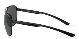 Armani Exchange A|X Logo Pilot Sunglasses in Black – Product Photo 3