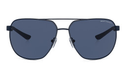 Armani Exchange A|X Logo Pilot Sunglasses in Pink/Dark Blue – Product Photo 2