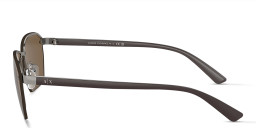 تسوق نظارات شمسية غير منتظمة بنصف إطار بشعار A|X أرماني إكستشينج بلون رصاصي أونلاين.