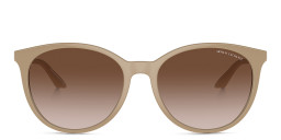 Armani Exchange A|X Logo Cat-Eye Sunglasses in Beige – Product Photo 1