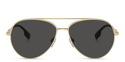 BURBERRY Pilot Sunglasses in Light Gold – Product Photo 1
