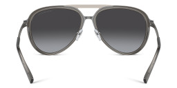 نظارات شمسية طراز بايلوت من امبوريو أرماني بلون رمادي شفاف لامع - صورة المنتج 4