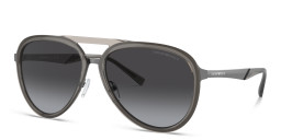 Emporio Armani Pilot Sunglasses in Shiny Transparent Smoke – Product Photo 2