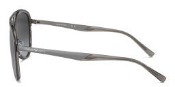 Emporio Armani Pilot Sunglasses in Shiny Transparent Smoke – Product Photo 3