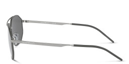Emporio Armani Irregular Sunglasses in Matte Silver – Product Photo 3
