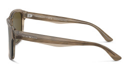 Shop Emporio Armani Pillow Sunglasses in Brown online.