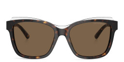 Emporio Armani Square Sunglasses in Havana – Product Photo 1