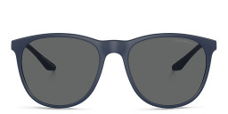 Shop Emporio Armani Panthos Sunglasses in Matte Blue online.