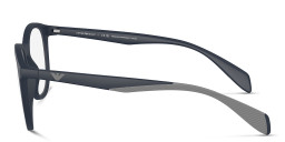 Emporio Armani Round Eyeglasses in Blue – Product Photo 3