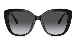 Emporio Armani Cut-out Eagle Logo Butterfly Sunglasses in Black – Product Photo 1