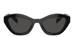 Shop PRADA Butterfly Sunglasses in Black online.