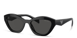 Shop PRADA Butterfly Sunglasses in Black online.