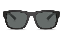 Prada Linea Rossa Logo Lettering Pillow Sunglasses in Black – Product Photo 1