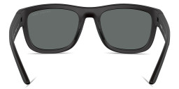 Prada Linea Rossa Logo Lettering Pillow Sunglasses in Black – Product Photo 4