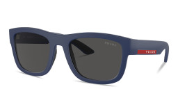 Prada Linea Rossa Square Sunglasses in Blue – Product Photo 2