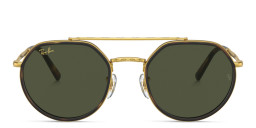 Shop Ray-Ban Unisex Irregular Sunglasses in Legend Gold online.