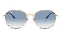 Ray-Ban Unisex Panthos Sunglasses in Rose Gold/Clear Gradient Blue – Product Photo 1