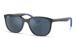 Ray-Ban Junior Kids Square Sunglasses in Grey On Blue – Product Photo 2