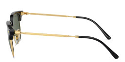 Shop Ray-Ban Junior New Clubmaster Kids Irregular Sunglasses in Black online.