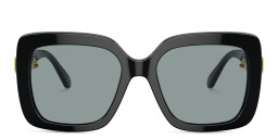 Swarovski Crystal-Embellished Oversized Square Sunglasses in Black – Product Photo 1