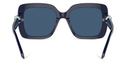 Swarovski Crystal-Embellished Square Sunglasses in Blue – Product Photo 4