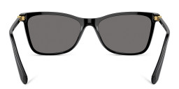 Shop Swarovski Rhinestone-Embellished Rectangle Sunglasses in Black online.