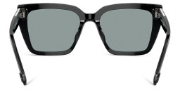 Shop Swarovski Crystal-Embedded Square Sunglasses in Black online.