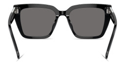Shop Swarovski Crystal-Accented Square Sunglasses in Black online.