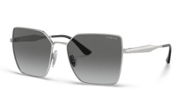 Shop Vogue Eyewear Square Sunglasses in Silver online.