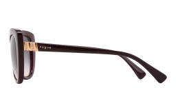 Vogue Eyewear Logo Lettering Cat-Eye Sunglasses in Transparent Cherry – Product Photo 4